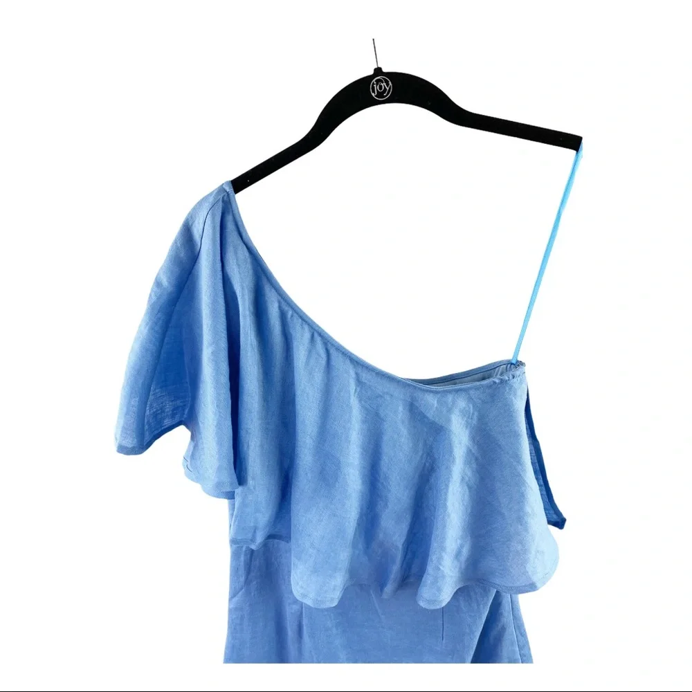 Capulet Blue Linen One Shoulde… - Picture 6 of 9